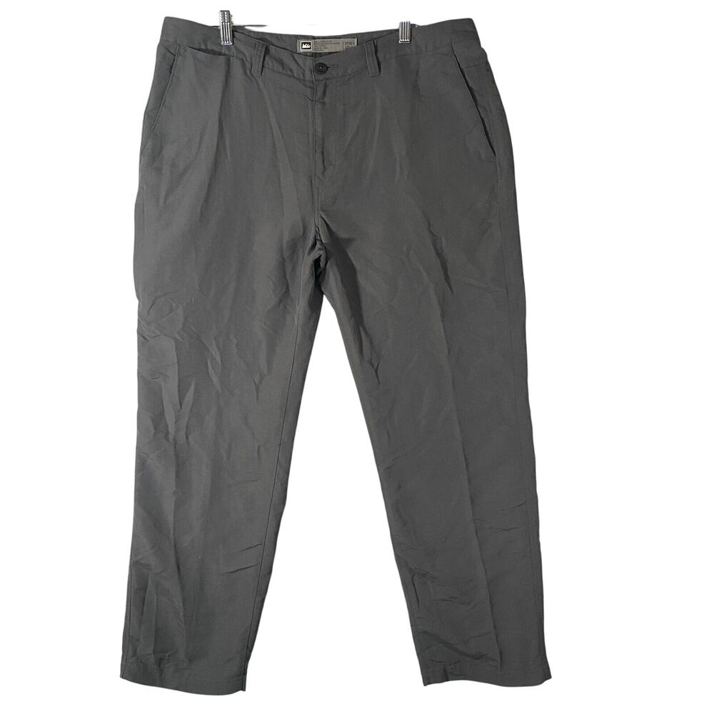 REI Straight Leg Outdoor Hiking Pants Gray Nylon Mens Size 38w x 32L